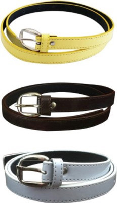 

Nagar Enterprises Women Casual Multicolor Artificial Leather, Fabric Belt, Multicolor-945