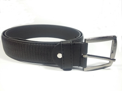 

BMDC Men Black Artificial Leather Belt, Black-31