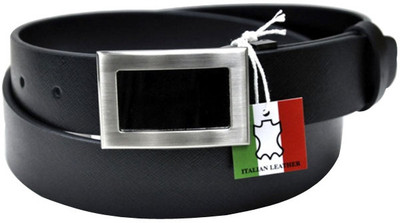 68% OFF on Orosilber Casual Black Genuine Leather Belt