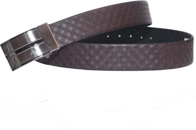 

PRUG Men Formal Brown Genuine Leather Reversible Belt