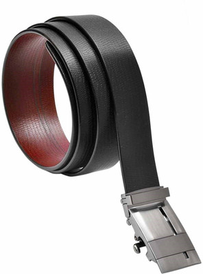 

Hawai Men Formal, Casual Black, Brown Genuine Leather Reversible Belt, Black-01