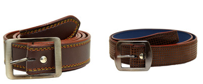 

Tiwari Collection Men Brown Artificial Leather Belt