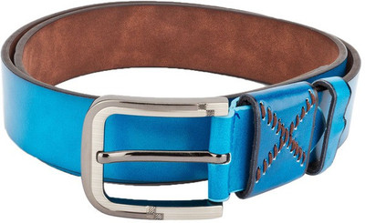 

Swiss Design Men Casual Blue Genuine Leather Belt