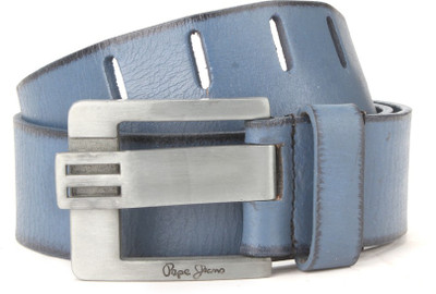

Pepe Jeans Men Blue Genuine Leather Belt, Sky