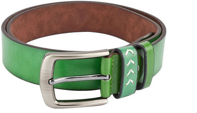 

Swiss Design Men Casual Green Genuine Leather Belt