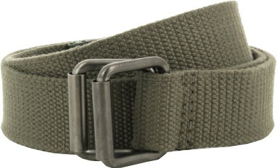 

Fastrack Men Blue, Grey Canvas Belt, Green