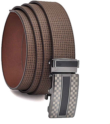 

Hawai Men Casual, Formal Brown Genuine Leather Belt, Brown-01