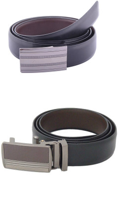 

SFA Men Formal Black Artificial Leather Reversible Belt, Blackbrown347615