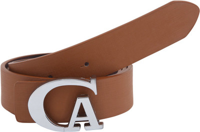 

Alpha Man Men Casual, Formal Brown Artificial Leather Belt, Brown-30