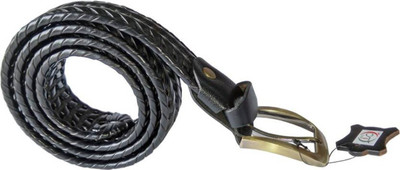 

OODI Men Black Genuine Leather Belt