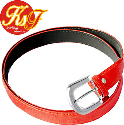 

Kshipra Fashion Girls Casual, Party, Formal Red Artificial Leather Belt