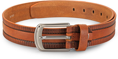 

Teakwood Men Beige Genuine Leather Belt