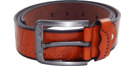 

Els Men Casual, Formal Khaki Artificial Leather, Synthetic Belt