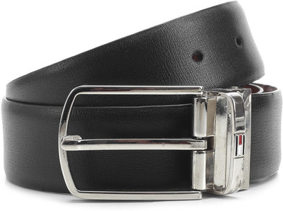 

Tommy Hilfiger Men Brown, Black Metal Reversible Belt, Black and brown