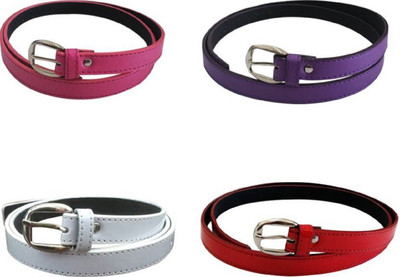 

SUNRISE ENTERPRISES Girls Casual, Evening, Formal, Party Pink, Purple, White, Red Artificial Leather, Fabric Belt, Pinkpurplewhitered04295