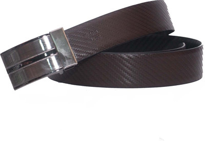 

PRUG Men Formal Brown Genuine Leather Reversible Belt