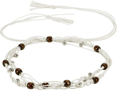 

Jainsons Women Casual White Fabric Belt