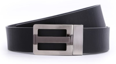 

Fighter Men Casual Black Genuine Leather Belt, Black-0101