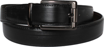 

Klaska Men Formal Black Artificial Leather Reversible Belt