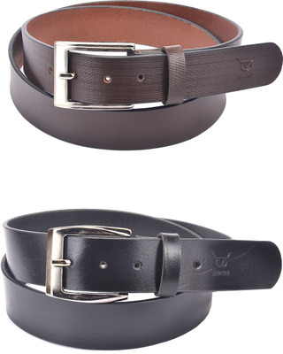 

Hidelink Men Formal Brown Genuine Leather Belt