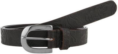 

Aditi Wasan Women Casual Black Genuine Leather Belt