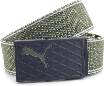 

Puma Men Green Metal Belt, Burnt olive and dark shadow