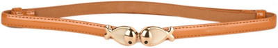 

Tiekart Women Casual Orange Metal Belt, Copper