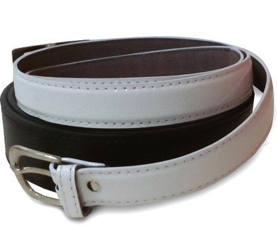 

Victoria Secret India Men Casual Black, White Artificial Leather Belt