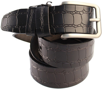 

Lion Heart Men Casual Black Genuine Leather Belt