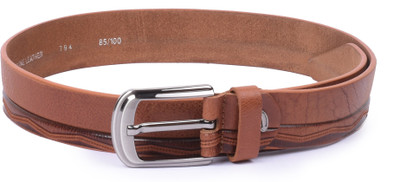 

Buckle Up Men Tan Genuine Leather Belt