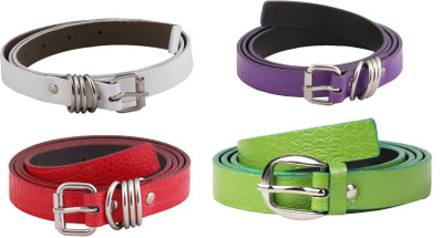 

SRS Women Casual Green, Purple, Red, White Artificial Leather Belt, Green-purple-red-white-022