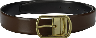 

TKWD Leathers Men Casual Brown Genuine Leather Reversible Belt