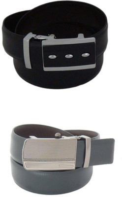 

SFA Men Formal Black Artificial Leather Reversible Belt, Blackbrown361613