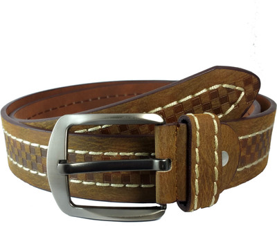 

Ammvi Creations Men Casual Brown Genuine Leather Belt