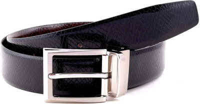 

Buckle Up Men Formal Black Genuine Leather Reversible Belt