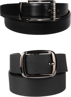 

Lenin Men Casual Black Genuine Leather Reversible Belt
