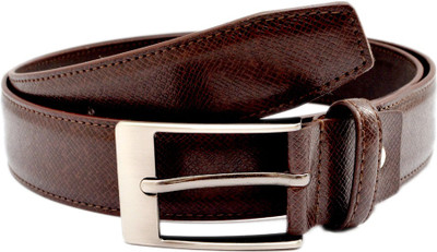 Brounplus Boys Formal Brown Artificial Leather Belt