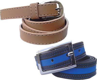 

Wholesome Deal Women Casual Multicolor Synthetic Belt, Brown and blue
