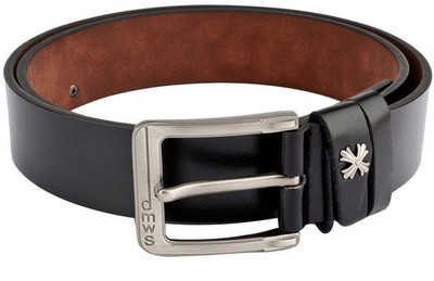 Swiss Design Men Casual Black Genuine Leather Belt