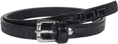 

Snoby Women Casual Black Artificial Leather Belt