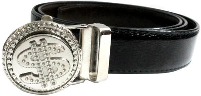 

Mode Boys Casual, Formal Black Genuine Leather Belt, Black-162