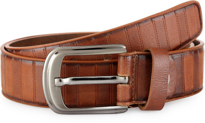 

Teakwood Men Beige Genuine Leather Belt