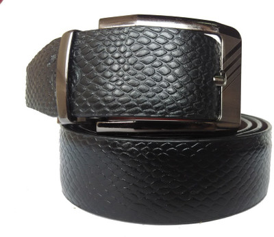 

Pranjali Men Casual Black Genuine Leather Reversible Belt
