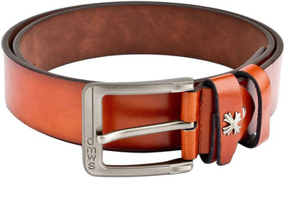 

Swiss Design Men Casual Tan Genuine Leather Belt
