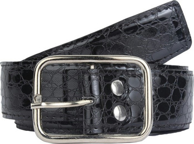 

DM Men Casual Black Artificial Leather Belt