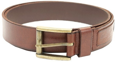 

Lino Perros Men Casual Brown Genuine Leather Belt