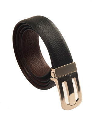 

Armaan Leather Men Formal Black Genuine Leather Reversible Belt, Alblack4