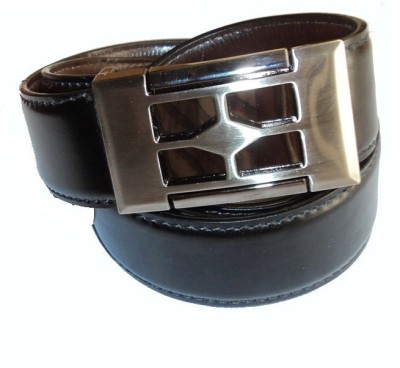 

Mode Boys Casual, Formal Black Genuine Leather Reversible Belt, Black-41