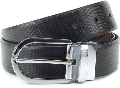 

Louis Philippe Men Brown, Green Metal Reversible Belt, Olive and brown