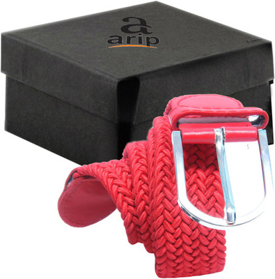 

AARIP Men Formal Red Texas Leatherite Belt